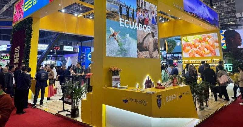 Ecuador participa en la China International Import Expo (CIIE) 2025 en Shanghái / Foto: cortesía Ministerio de Producción