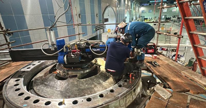 El proceso inició el 13 de junio con el vaciado controlado de la tubería de presión / Foto: cortesía MAE