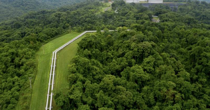 Terminó la construcción de un bypass de 988 metros en la zona del río Loco./ Foto: cortesía Petroecuador