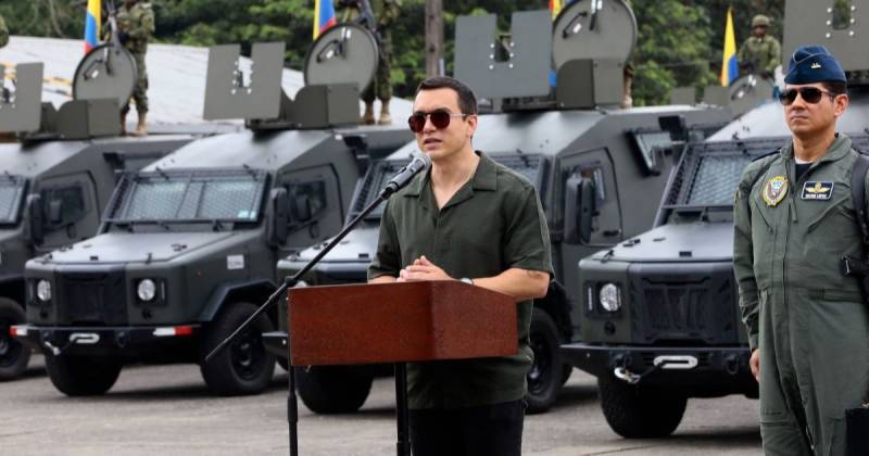Noboa ha catalogado como terroristas a distintas organizaciones criminales extranjeras en el marco del "conflicto armado interno"  / Foto: cortesía Presidencia