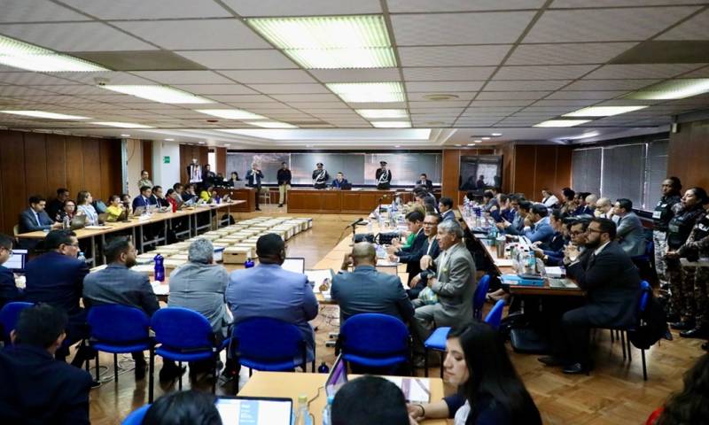El juez de la causa suspendió la audiencia hasta la mañana de este viernes / Foto: cortesía Fiscalía
