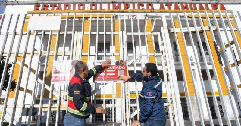 El estadio Olímpico Atahualpa fue clausurado el 8 de junio / Foto: cortesía Agencia Metropolitana de Control (AMC)