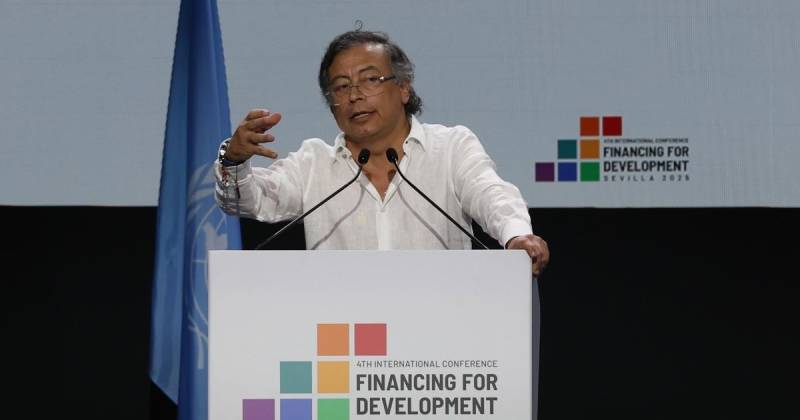 Petro lamentó la ausencia en la inauguración de la cabeza del FMI, Kristalina Georgieva / Foto: EFE
