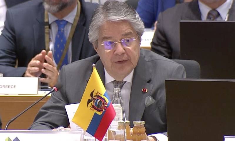 Lasso envió un mensaje a los líderes mundiales sobre la urgencia de procurar una integración birregional estratégica / Foto: cortesía Presidencia