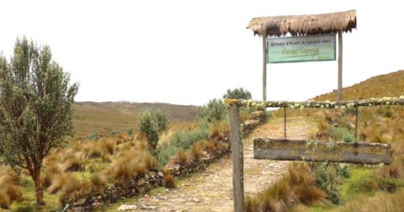 Benalcázar recordó que tras la suspensión de Río Blanco, la minería ilegal se instaló sin control y permanece hasta hoy / Foto: cortesía MAE