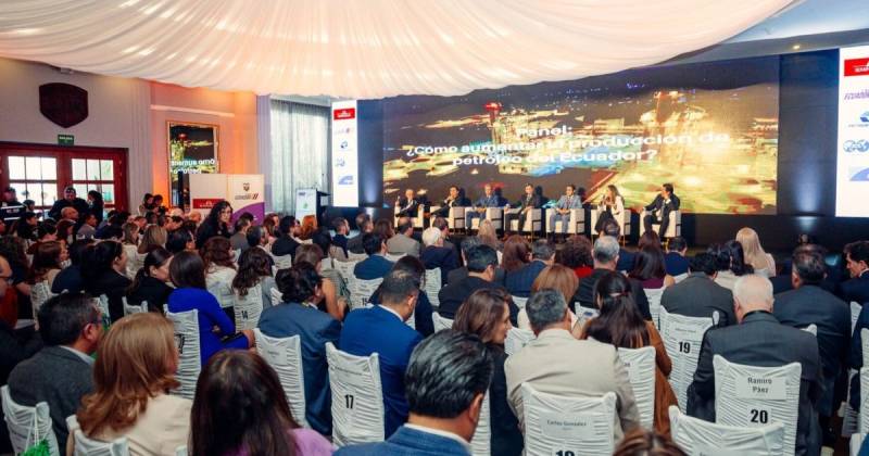 La presentación se realizó en el XX Encuentro Anual de Petróleo y Gas ENAEP 2025 / Foto: cortesía Petroecuador