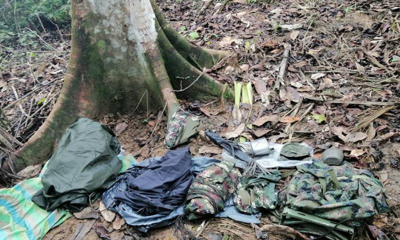 4 bases clandestinas han sido localizadas en Sucumbíos en 2 semanas / Foto: cortesía de las Fuerzas Armadas
