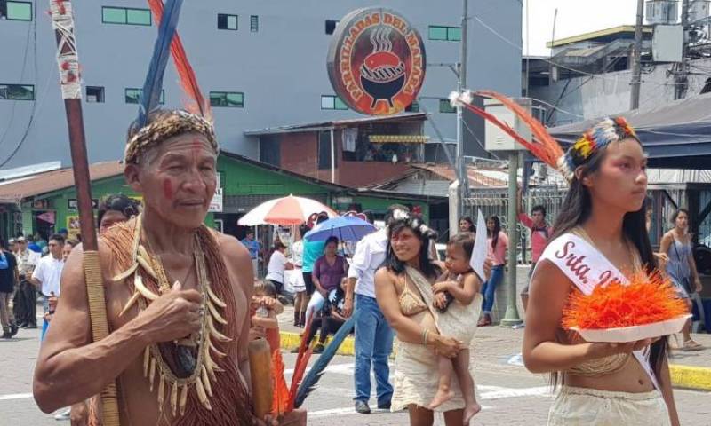 Delegaciones de pueblos ancestrales. Foto: El Universo