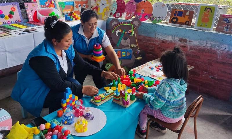 En Napo, 4.852 niños son atendidos por el MIES a través de 52 CDI y 67 unidades CNH / Foto: cortesía MIES