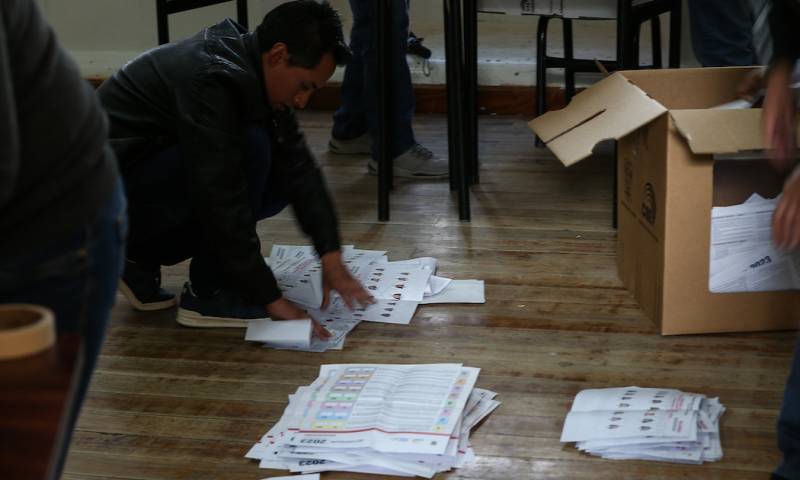 El Ministerio de Gobierno sustentó sus dudas en las inconsistencias que se habrían presentado entre 44.000 y 63.000 actas de escrutinio / Foto: EFE