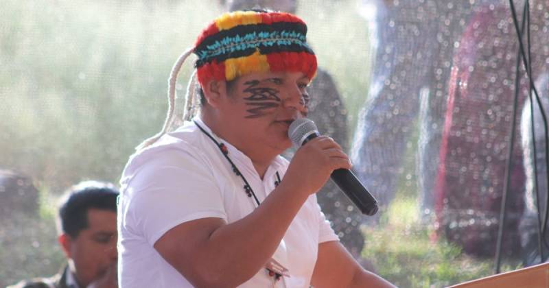 Marlon Vargas venció a Leonidas Iza en las elecciones de la Conaie / Foto: cortesía Conaie