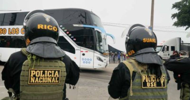 El objetivo es restablecer el tránsito en varias zonas del sur del país / Foto: cortesía Policía Nacional de Perú