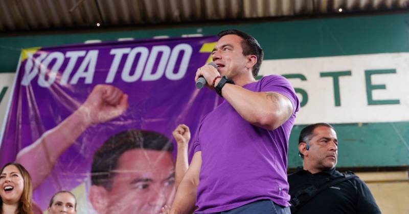 Noboa estuvo este domingo en diversos conversatorios en las provincias de Guayas y Los Ríos / Foto: cortesía AdnEcuadorOk