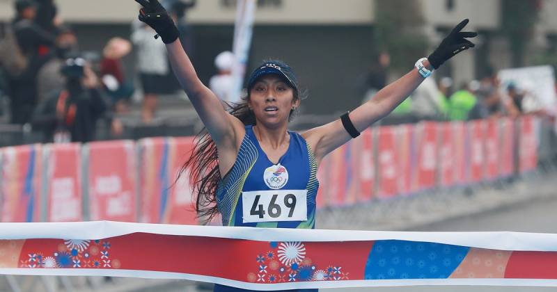 Ortiz cruzó la meta con un tiempo de 2 horas, 34 minutos y 54 segundos./ Foto: cortesía EFE