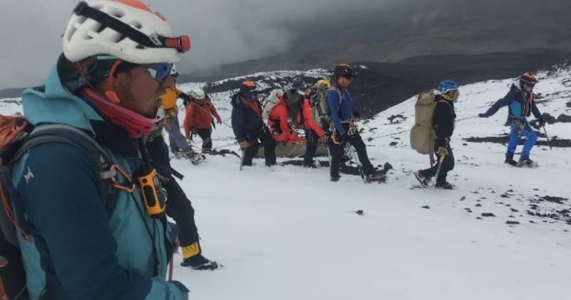 2 guardaparques resultaron heridos con fracturas/ foto cortesía: MAATE