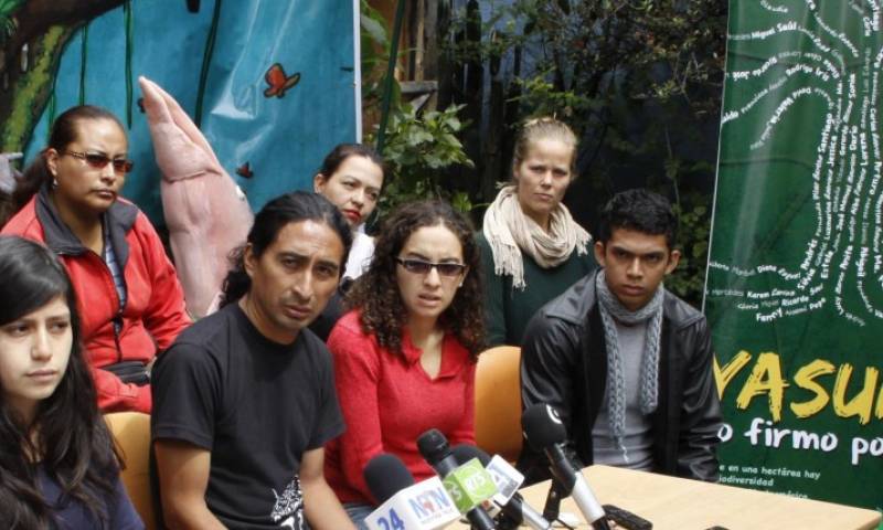 Años anteriores una asociación llamada Yasunidos recolectó firmas para evitar la explotación. Foto: Expreso