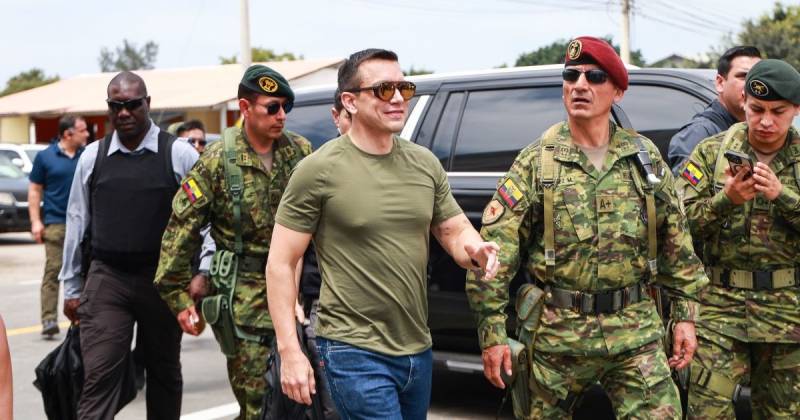 El presidente Daniel Noboa recorrió Santa Elena la semana pasada / Foto: cortesía Presidencia