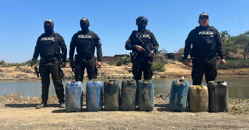 El hallazgo se produjo cuando los soldados del Batallón de Selva 62 Zamora realizaban una operación en el sector de Chinapintza/ Foto: cortesía