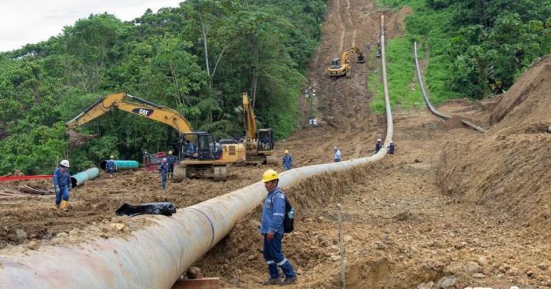 El Sote sufrió una rotura el 13 de marzo en Esmeraldas / Foto: cortesía Petroecuador