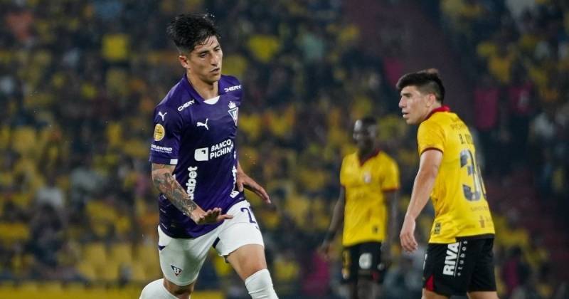 El chileno Fernando Cornejo anotó el gol del triunfo ante Barcelona / Foto: cortesía Liga de Quito