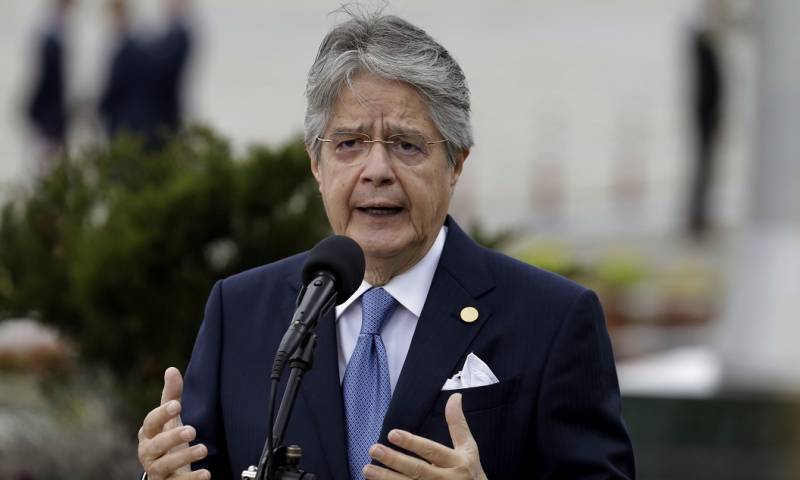 Lasso, presidente desde 2021, dijo que bajo su Gobierno la economía "está en muy buena salud" y que su principal preocupación es "la seguridad interna" / Foto: