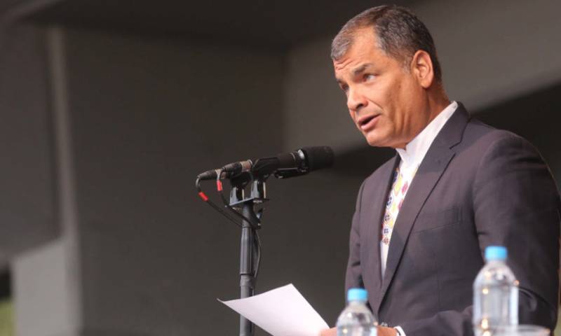 El expresidente Rafael Correa es el presidente del Instituto de Pensamiento Político Eloy Alfaro. Foto: Primicias