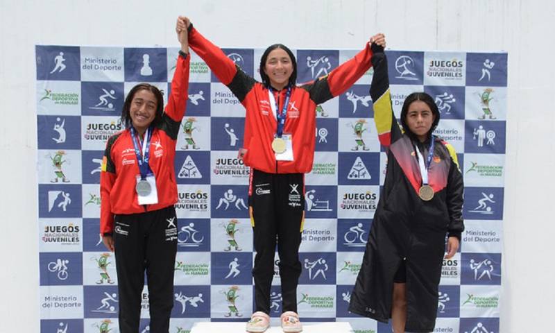 La competencia empezó en la piscina olímpica de Picoazá. Rafaela Coello impuso una nueva marca en los 1.500 metros estilo libre / Foto: cortesía ministerio de Deporte