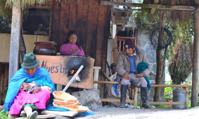 Pobladores de la comunidad rural de Oyacachi, conformada por unos 630 indígenas kichwas recurre al ecoturismo para conservar sus ancestrales tradiciones. Foto: El Comercio