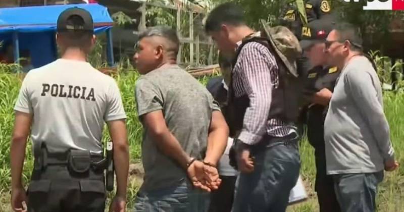 Los dos topógrafos colombianos fueron arrestados el pasado martes en el distrito de Santa Rosa de Loreto / Foto: cortesía TVPerú Noticias