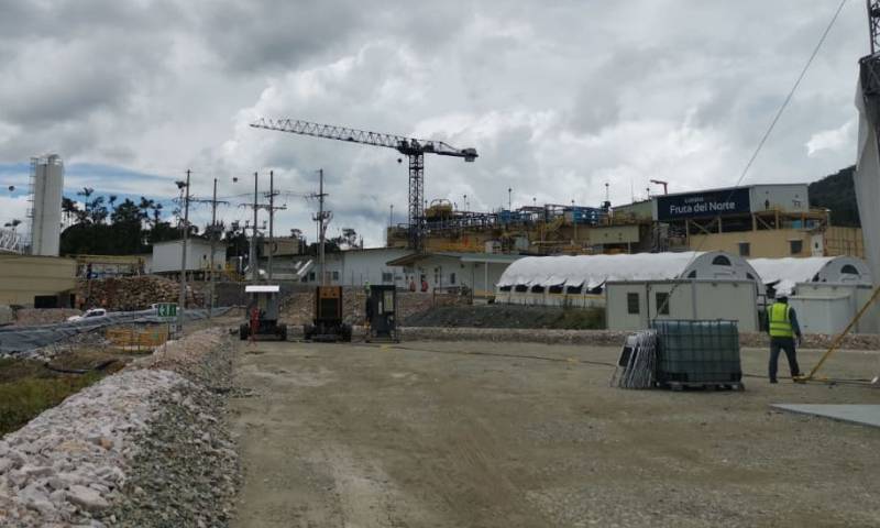 Vista general del proyecto minero Fruta del Norte, en la provincia de Zamora Chinchipe, el pasado 14 de noviembre de 2019. - Foto: Wilmer Torres, Primicias
