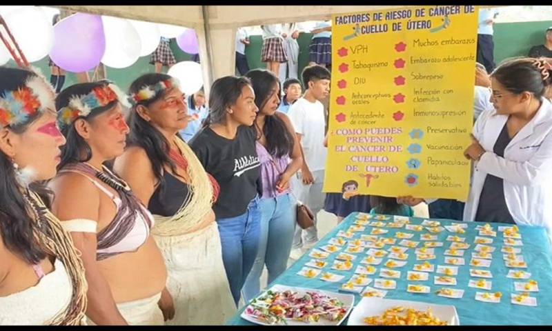 Las pruebas se realizarán en las mujeres de la nacionalidad waorani de Ecuador (NAWE) / Foto: cortesía Ministerio de Salud