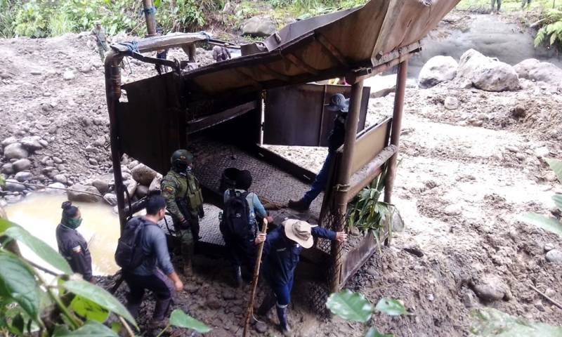 La Amazonía ecuatoriana se encuentra bajo una amenaza crítica debido a la minería ilegal / Foto: cortesía Ejército
