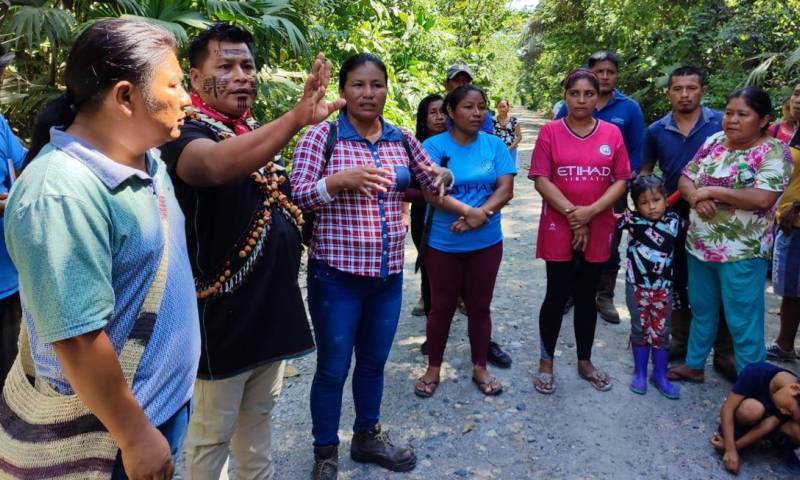 Los acuerdos se refieren a contrataciones locales de servicios y mano de obra, pagos pendientes por compensaciones sociales y refuerzo de acciones ambientales / Foto: cortesía CONAIE