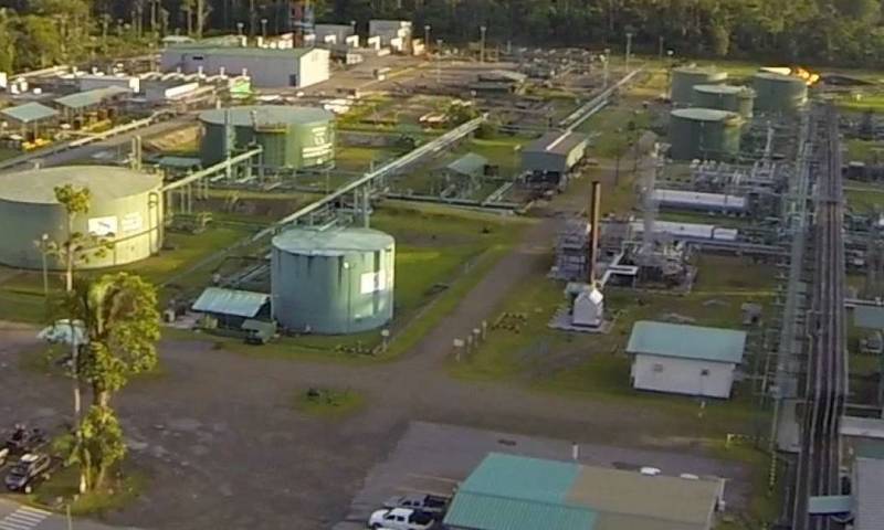 La "descarga atmosférica" se produjo en la línea de transmisión de energía eléctrica El Vergel-Jivino 3 / Foto: cortesía Petroecuador