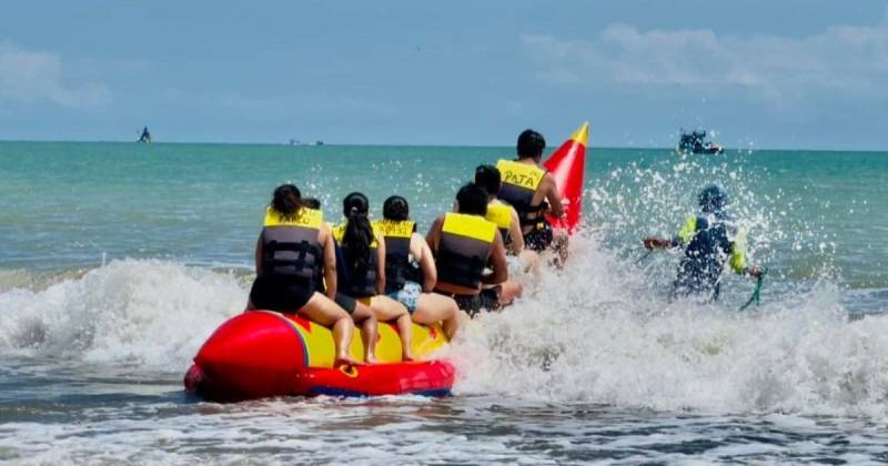 Atacames fue uno de los destinos más visitados en el último feriado / Foto: cortesía Cámara de Turismo de Atacames