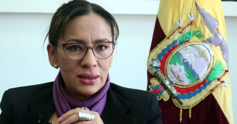 Rovira defendió la medida tomada por el presidente Noboa / Foto: EFE