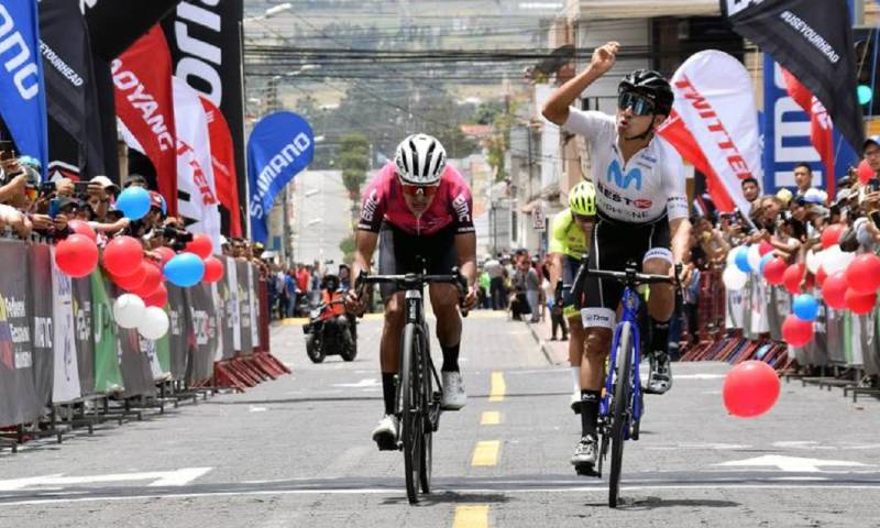 Suesca, del Movistar Best PC, se adjudicó este jueves la cuarta etapa de la Vuelta a Ecuador / Foto: cortesía Marcador