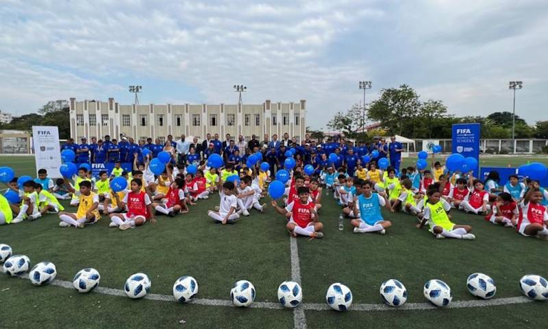 El programa llega a Ecuador por gestiones de la Federación Ecuatoriana de Fútbol (FEF) y los ministerios de Educación y del Deporte / Foto: cortesía ministetio de Deportes