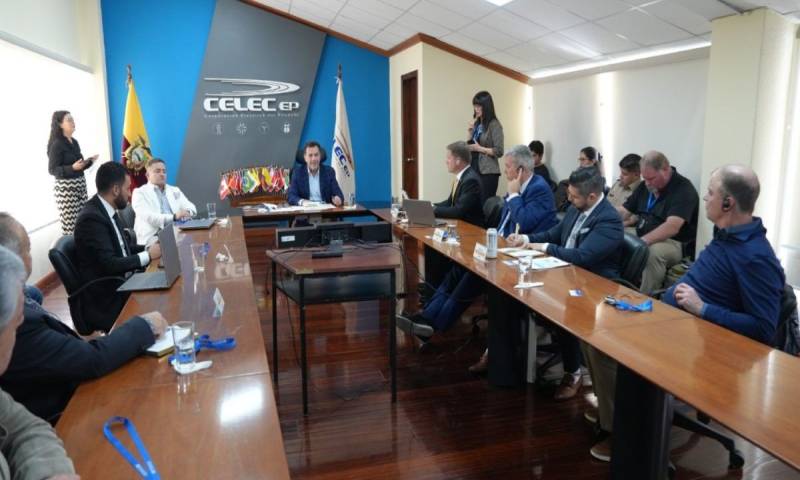 La reunión se realizó en Quito como parte del convenio de cooperación técnica vigente desde diciembre de 2021 / Foto: cortesía Celec