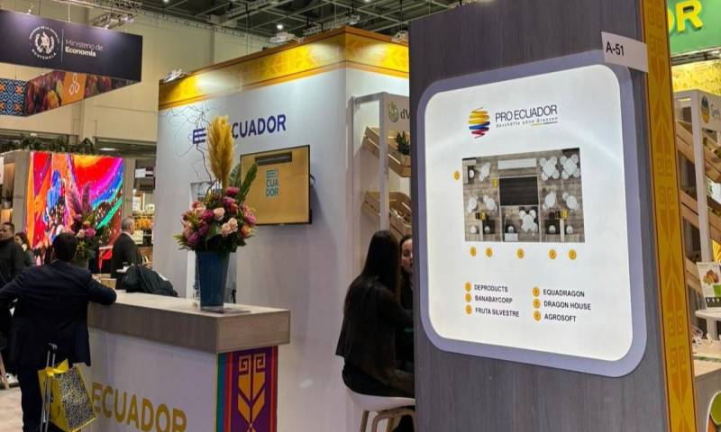 La apertura del pabellón ecuatoriano contó con la participación de autoridades diplomáticas y comerciales / Foto: cortesía Ministerio de Producción