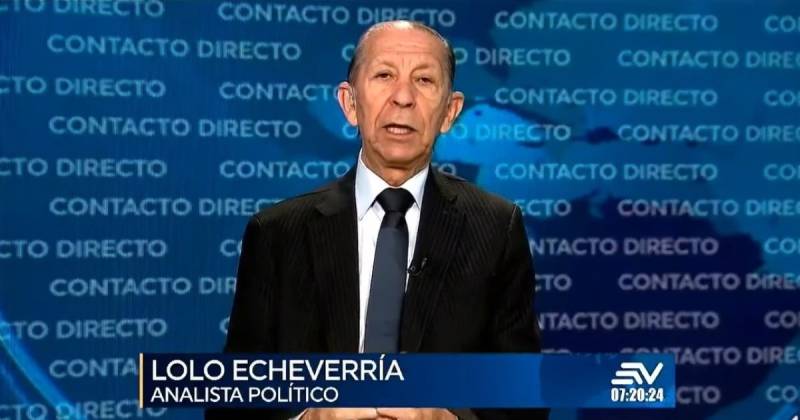 Lolo Echeverría fue entrevistado ayer en Ecuavisa / Foto: cortesía Ecuavisa