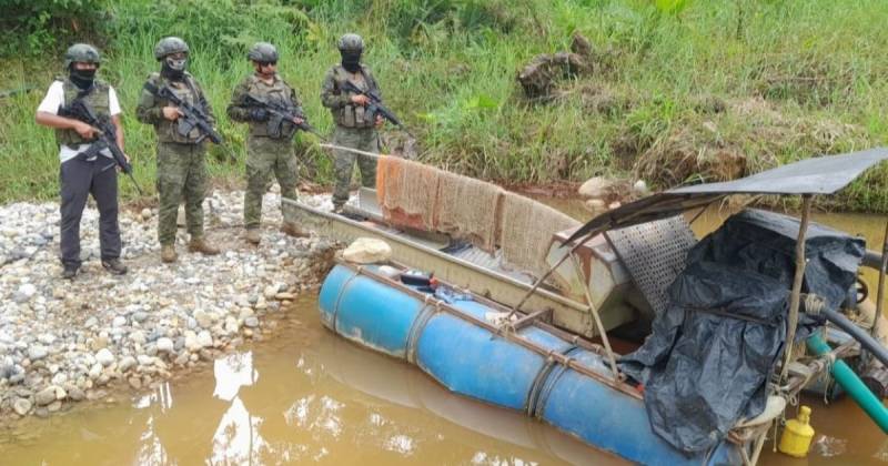 Las provincias amazónicas están entre las más afectadas por la minería ilegal / Foto: cortesía FF.AA.