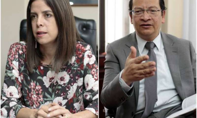 CRÍTICA. Los jueces constitucionales Daniela Salazar y Agustín Grijalva explican por qué hubo una distorsión en la antigua Corte Constitucional. Foto: La Hora