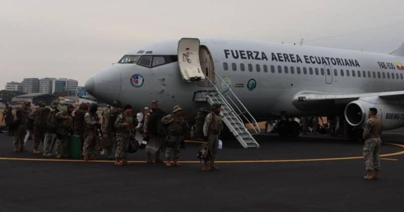 Cientos de soldados continúan llegando a Guayas para reforzar la seguridad / cortesía FF.AA.