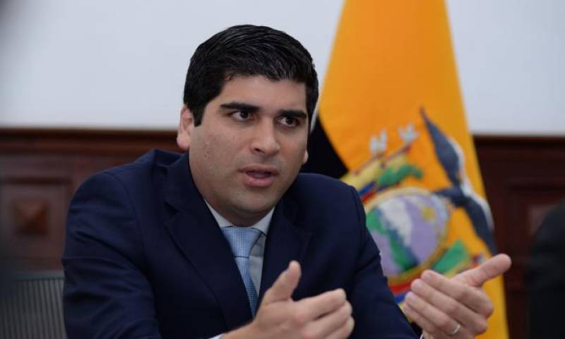 El vicepresidente Otto Sonnenholzner participó en el programa Hora 25 de Andrés Carrión.Karina Defas / EXPRESO