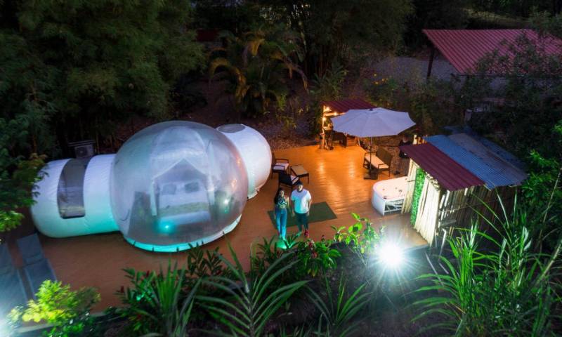 Primer lugar para Alex Ludeña de Glambú Bubble House, en Zamora Chinchipe / Foto: cortesía ministerio de Turismo