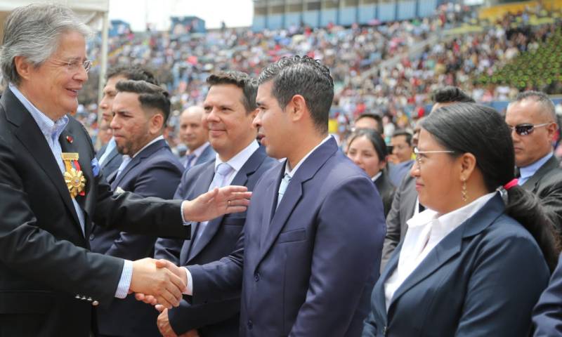 En la ceremonia de graduación de nuevos servidores de Cuerpo de Seguridad y Vigilancia Penitenciaria, participó el jefe de Estado / Foto: cortesía Presidencia