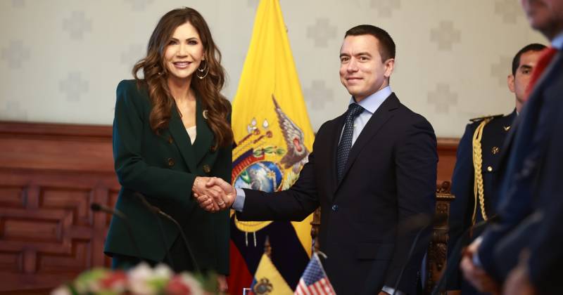 Ecuador y EE. UU. reforzaron cooperación en seguridad./ Foto: cortesía Presidencia