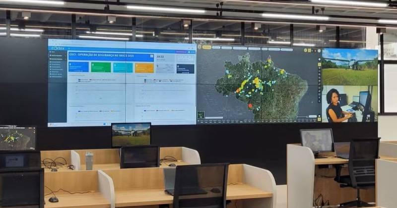 El CCPI cuenta con una sala de monitoreo por video y especialistas en inteligencia y logística / Foto: cortesía G1