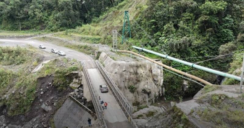 Autoridades verificaron el estado de los puentes Bailey Piedra Fina 2 y Marker / Foto: cortesía MIT
